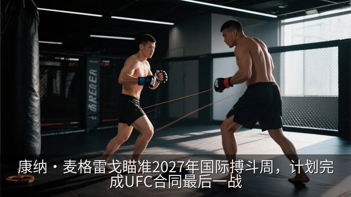 综合格斗选手在训练馆内进行恢复训练