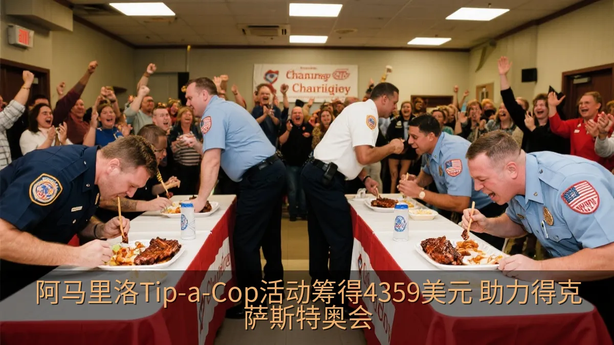 慈善活动中的肋排速食比赛现场