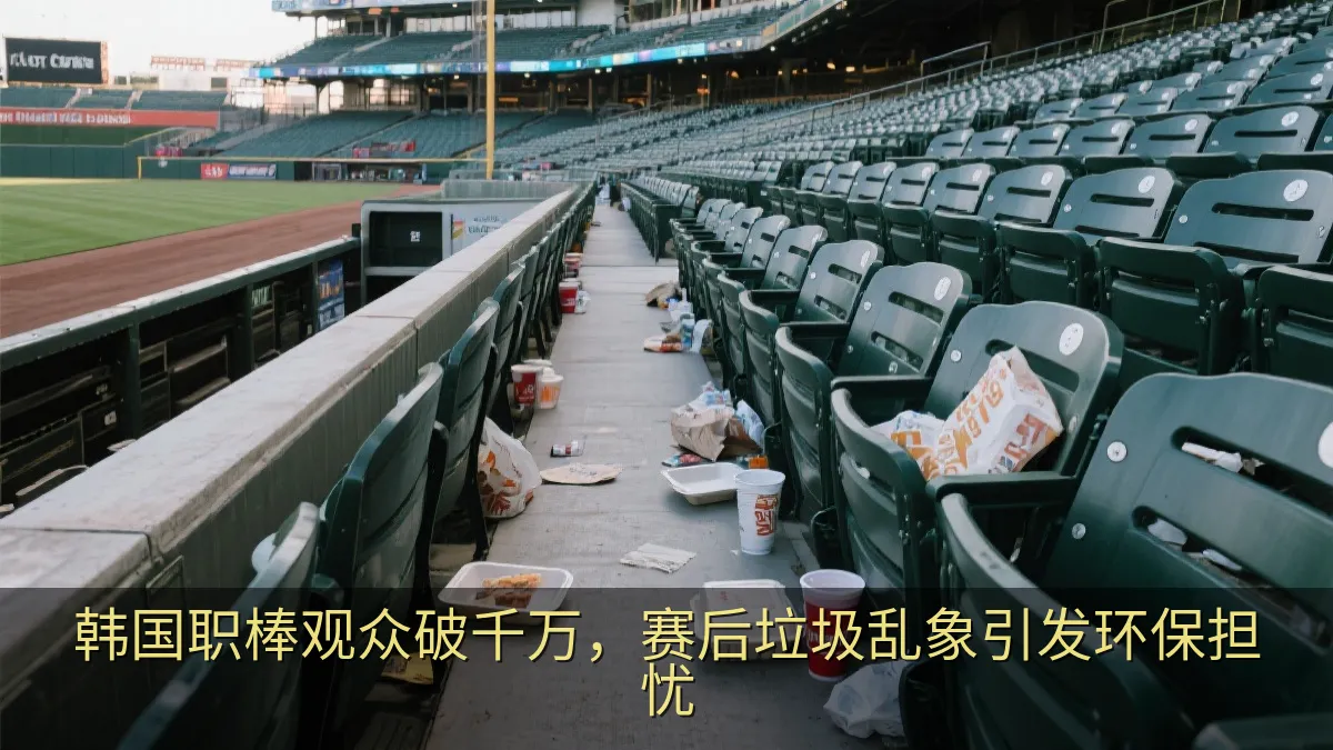 韩国职棒观众破千万，赛后垃圾乱象引发环保担忧