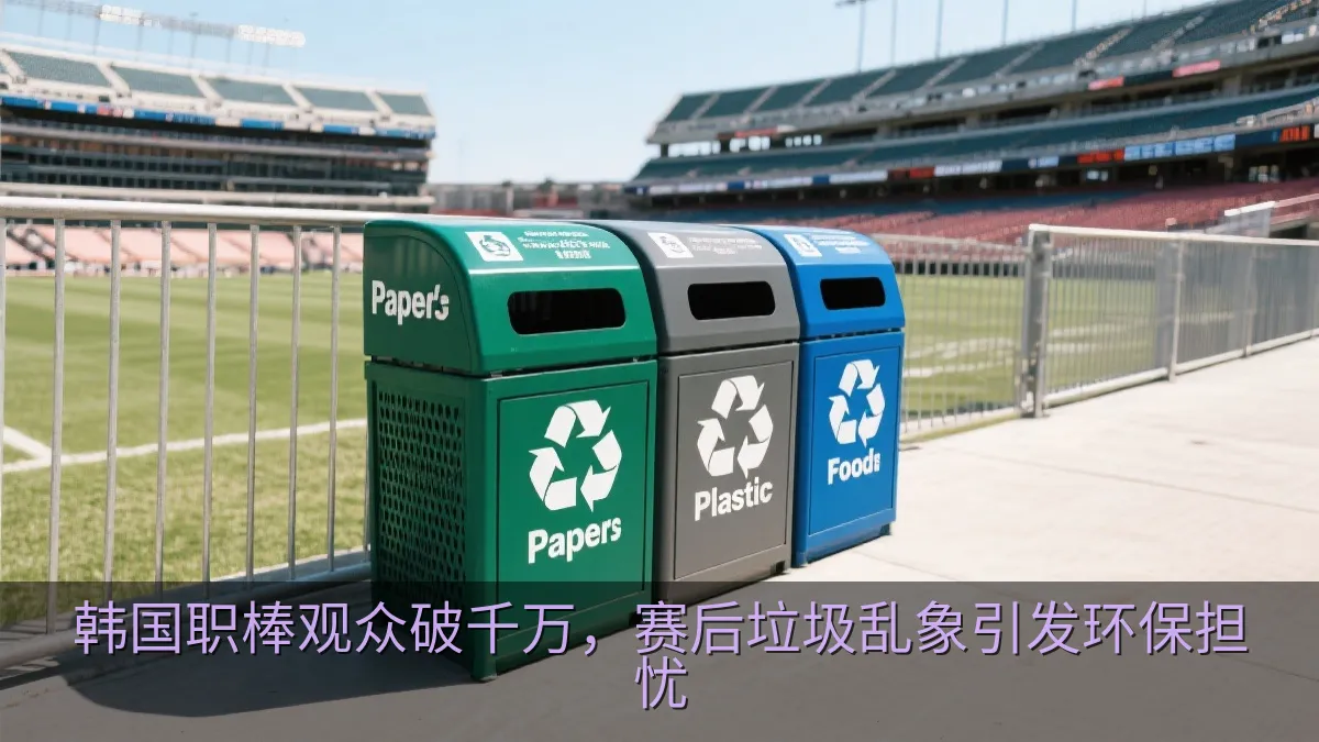 球场内设置清晰标识的分类回收设施